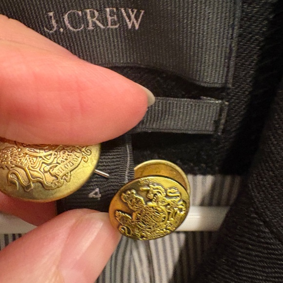 Black J. Crew Women’s School Boy Blazer, Wool Size 4 - Picture 4 of 7